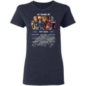 43 Years Of Star Wars 1977 2020 Signature Shirt