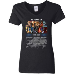 43 Years Of Star Wars 1977 2020 Signature Shirt