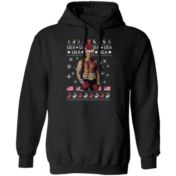 Funny Boxer Trump Rocky Ugly Christmas Shirt