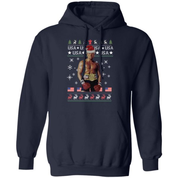 Funny Boxer Trump Rocky Ugly Christmas Shirt