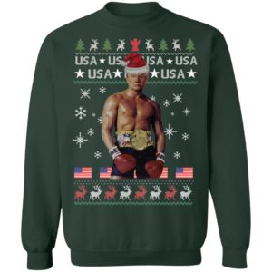 Funny Boxer Trump Rocky Ugly Christmas Shirt