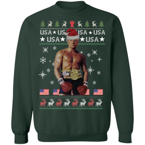 Funny Boxer Trump Rocky Ugly Christmas Shirt