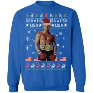 Funny Boxer Trump Rocky Ugly Christmas Shirt