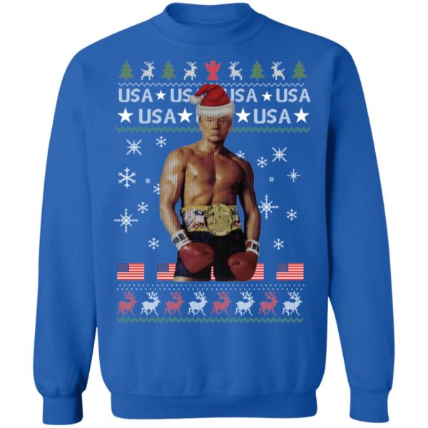 Funny Boxer Trump Rocky Ugly Christmas Shirt