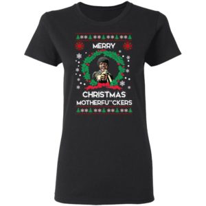 Samuel L Jackson Merry Christmas Motherfuckers Christmas Sweatshirt