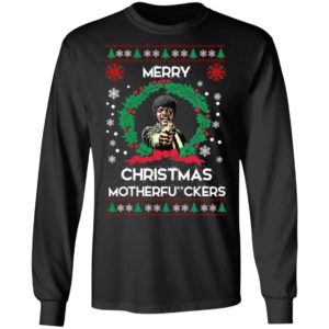 Samuel L Jackson Merry Christmas Motherfuckers Christmas Sweatshirt