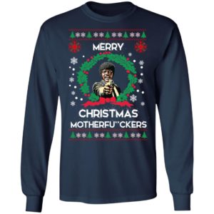 Samuel L Jackson Merry Christmas Motherfuckers Christmas Sweatshirt