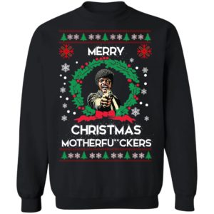 Samuel L Jackson Merry Christmas Motherfuckers Christmas Sweatshirt