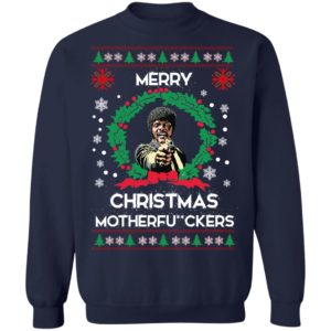 Samuel L Jackson Merry Christmas Motherfuckers Christmas Sweatshirt