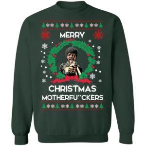 Samuel L Jackson Merry Christmas Motherfuckers Christmas Sweatshirt