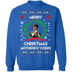 Samuel L Jackson Merry Christmas Motherfuckers Christmas Sweatshirt