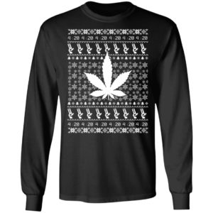 Weed Marijuana Ugly Christmas Sweatshirt