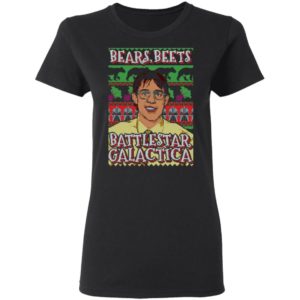 Bears Beets Battlestar Galactica Ugly Christmas Shirt