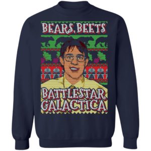 Bears Beets Battlestar Galactica Ugly Christmas Shirt