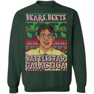 Bears Beets Battlestar Galactica Ugly Christmas Shirt