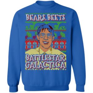 Bears Beets Battlestar Galactica Ugly Christmas Shirt