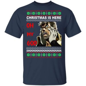 Old Joseph Joestar Oh My God Christmas Is Here Christmas Sweatshirt