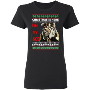 Old Joseph Joestar Oh My God Christmas Is Here Christmas Sweatshirt