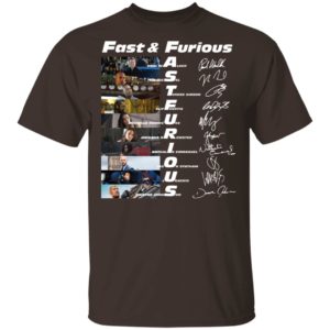 Fast And Furious Paul Walker Vin Diesel Tyrese Gibson Signatures Shirt