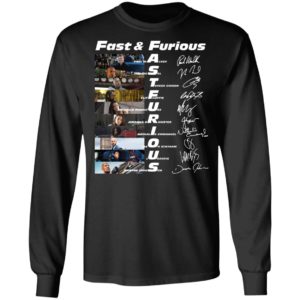 Fast And Furious Paul Walker Vin Diesel Tyrese Gibson Signatures Shirt