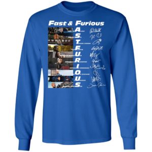 Fast And Furious Paul Walker Vin Diesel Tyrese Gibson Signatures Shirt