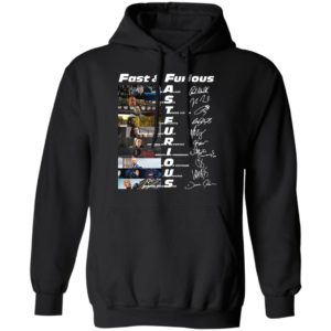 Fast And Furious Paul Walker Vin Diesel Tyrese Gibson Signatures Shirt
