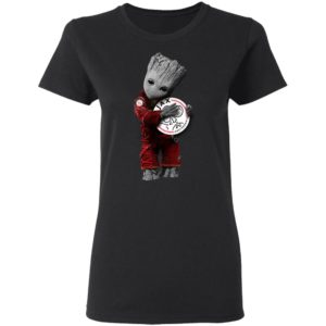 Baby Groot Hug Ajax Amsterdam Shirt image Baby Groot Hug Ajax Amsterdam Shirt