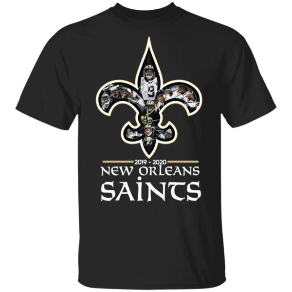 New Orleans Saints 2019 2020 Team Signatures Shirt