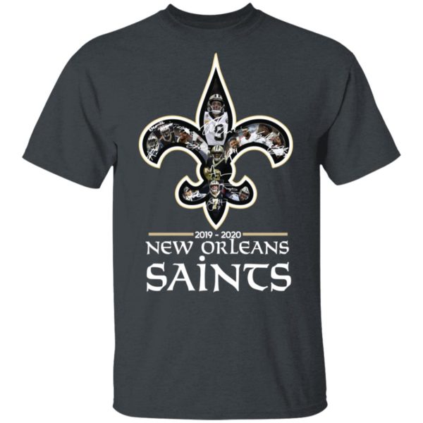 New Orleans Saints 2019 2020 Team Signatures Shirt