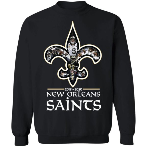 New Orleans Saints 2019 2020 Team Signatures Shirt