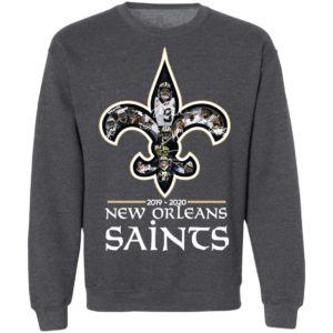 New Orleans Saints 2019 2020 Team Signatures Shirt image New Orleans Saints 2019 2020 Team Signatures Shirt
