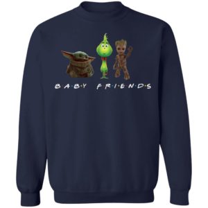 Baby Yoda Baby Grinch And Baby Groot Baby Friends Shirt