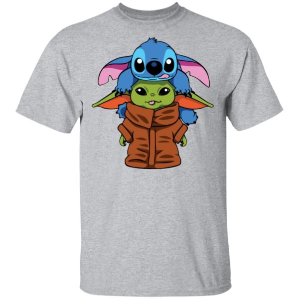 Baby Yoda and Baby Stitch Shirt