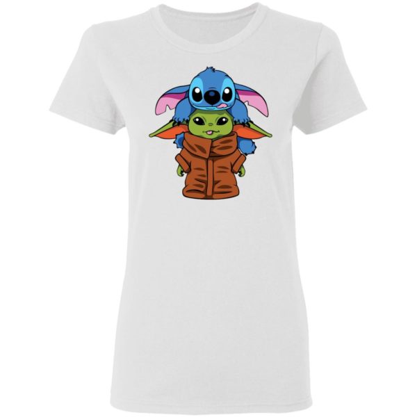 Baby Yoda and Baby Stitch Shirt