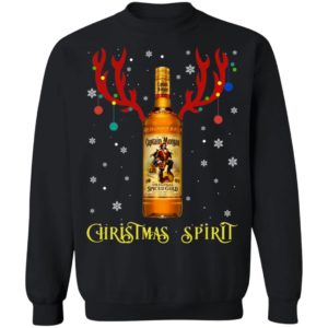 Christmas Spirit Reindeer Captain Morgan Whisky Sweatshirt
