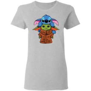Baby Yoda and Baby Stitch Shirt image Baby Yoda and Baby Stitch Shirt