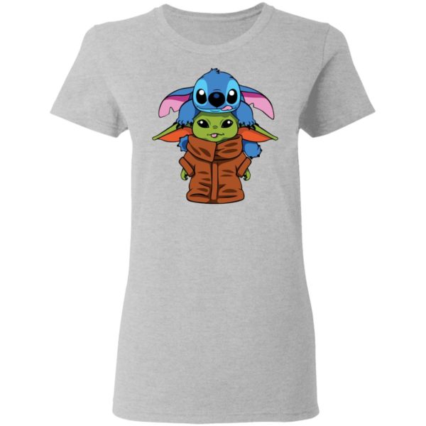 Baby Yoda and Baby Stitch Shirt