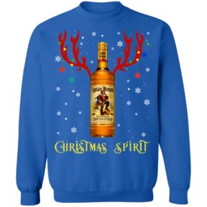 Christmas Spirit Reindeer Captain Morgan Whisky Sweatshirt