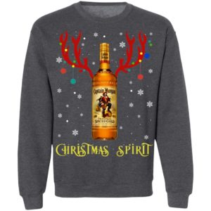 Christmas Spirit Reindeer Captain Morgan Whisky Sweatshirt