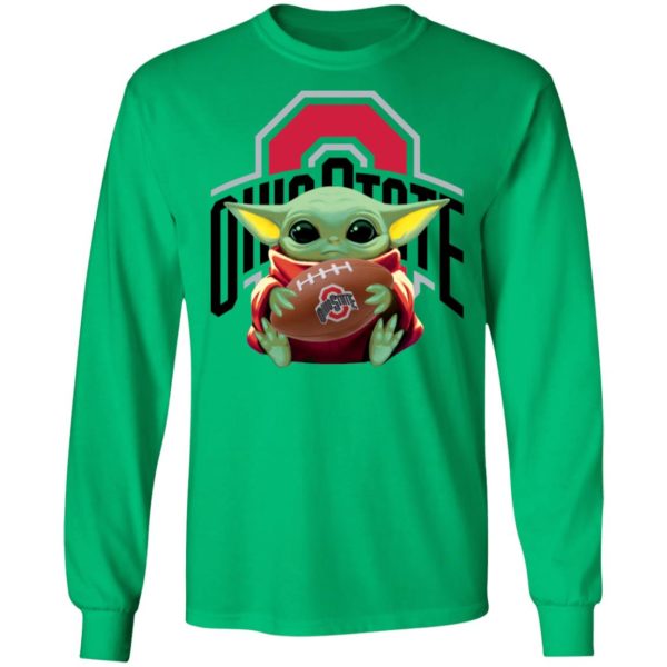 Baby Yoda Hug Ohio State Buckeyes Shirt