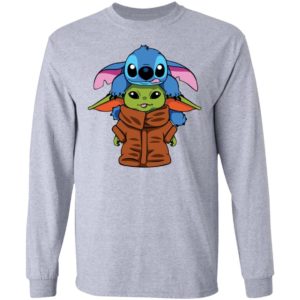 Baby Yoda and Baby Stitch Shirt image Baby Yoda and Baby Stitch Shirt