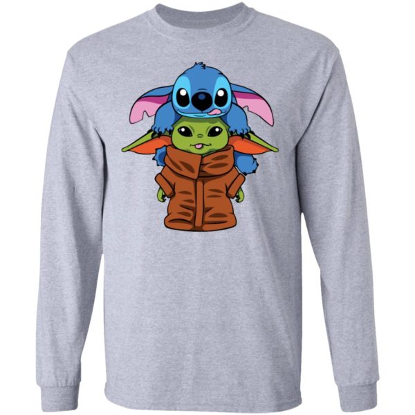 Baby Yoda and Baby Stitch Shirt