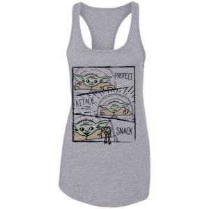 Star Wars Mandalorian Baby Yoda The Child Protect Attack Snack Shirt