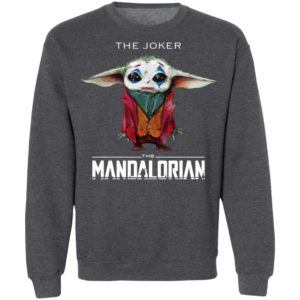 The Joker Baby Yoda The Mandalorian Shirt image The Joker Baby Yoda The Mandalorian Shirt