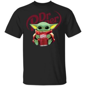 Baby Yoda Hug Dr Pepper Shirt image Baby Yoda Hug Dr Pepper Shirt