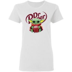 Baby Yoda Hug Dr Pepper Shirt image Baby Yoda Hug Dr Pepper Shirt