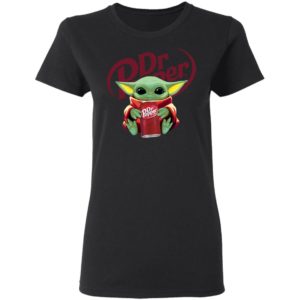 Baby Yoda Hug Dr Pepper Shirt image Baby Yoda Hug Dr Pepper Shirt