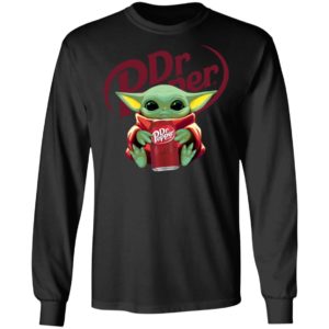 Baby Yoda Hug Dr Pepper Shirt image Baby Yoda Hug Dr Pepper Shirt