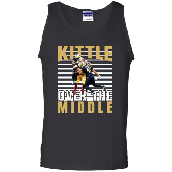 San Francisco 49ers vs New Orleans Saints Kittle Over The Middle Shirt