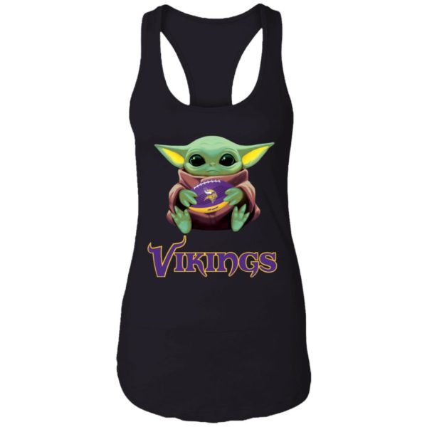 Minnesota Vikings Hug Baby Yoda Shirt